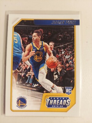 2019-20 Panini Chronicles Threads Jordan Poole #89 Rookie RC Warriors 