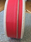 Vintage Round Red Zippered Childs Luggage Suit Case Doll Clothes 45 LPs — photo 6