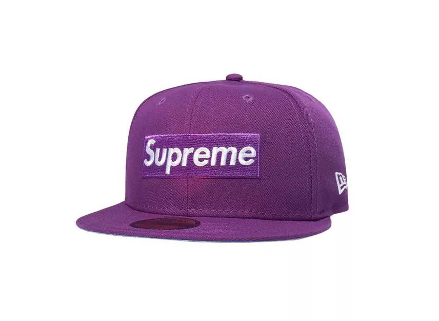 Logo Supreme No Comp Box New Era Lavande