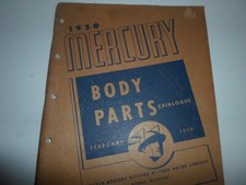 1950 Mercury Dealer Body Parts Book Catalog Coupe Sedan Convertible Wagon