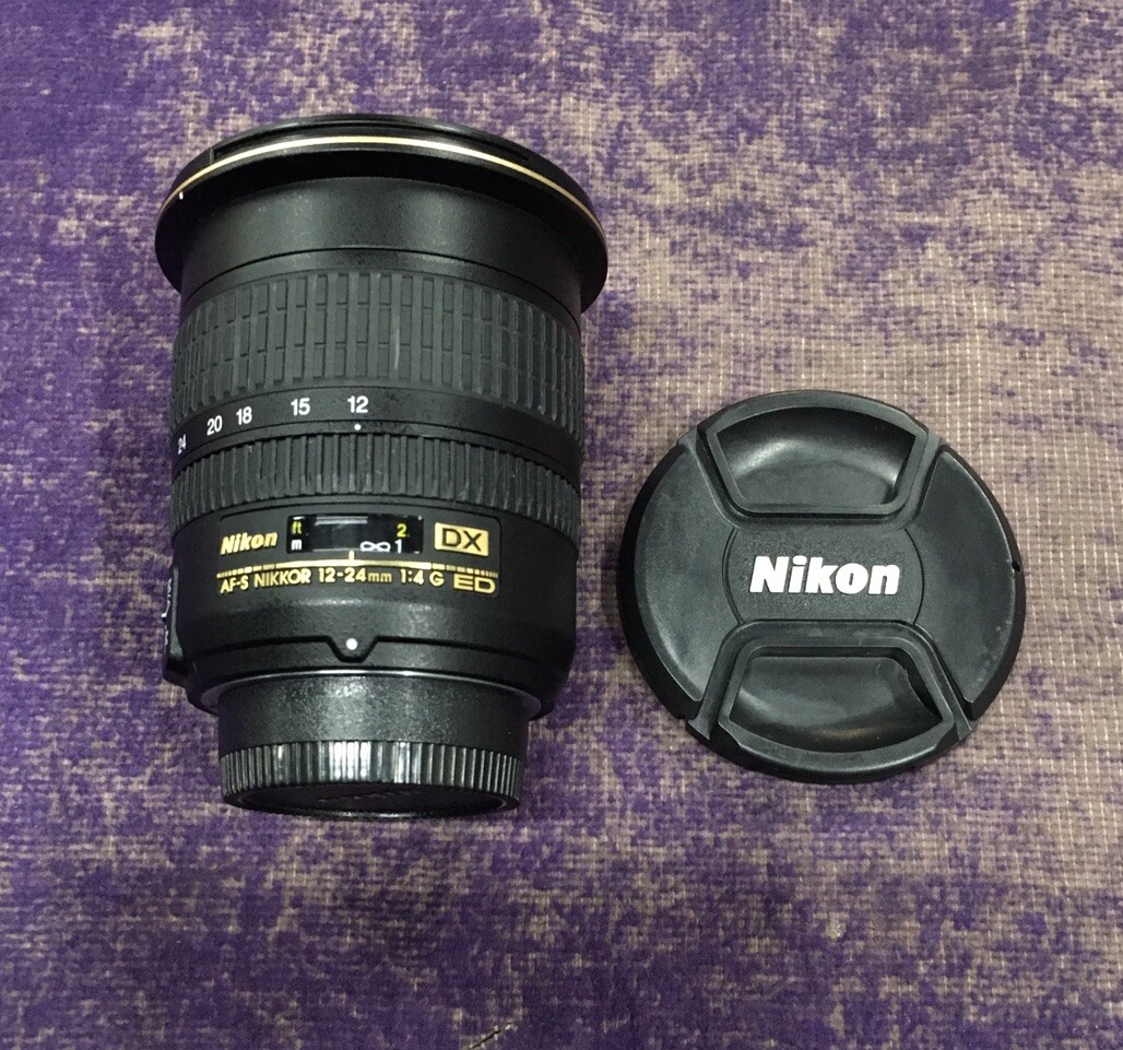 Nikon Nikkor AF-S 12-24mm 1:4 G ED DX AF Lens w/ Caps | eBay