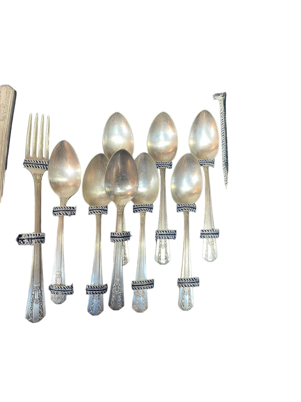 30 Pieces Wm A Rogers Sectional Oneida 1938 LIDO Pattern Flatware Foldable Case eBay