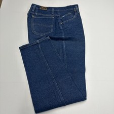 Vtg Lee Womens Jeans Sz 13 29x31 Denim Cotton Button Straight Made In USA
