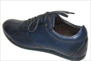 Homme SNEAKER EN CUIR Bleu | Sneakers Santoni – Proof Washington