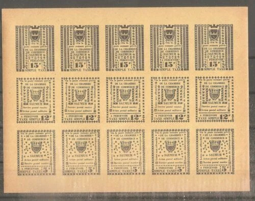 Timbres français neufs feuilles avec 4 timbres