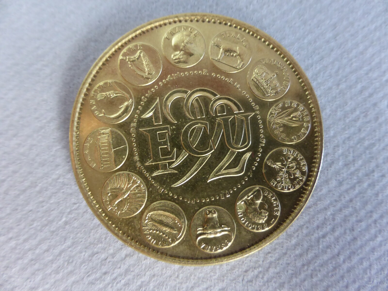 Médaille Bronze Europa 1997 - Monnaie De Paris - Sous Capsule Avec Certificat 41mm