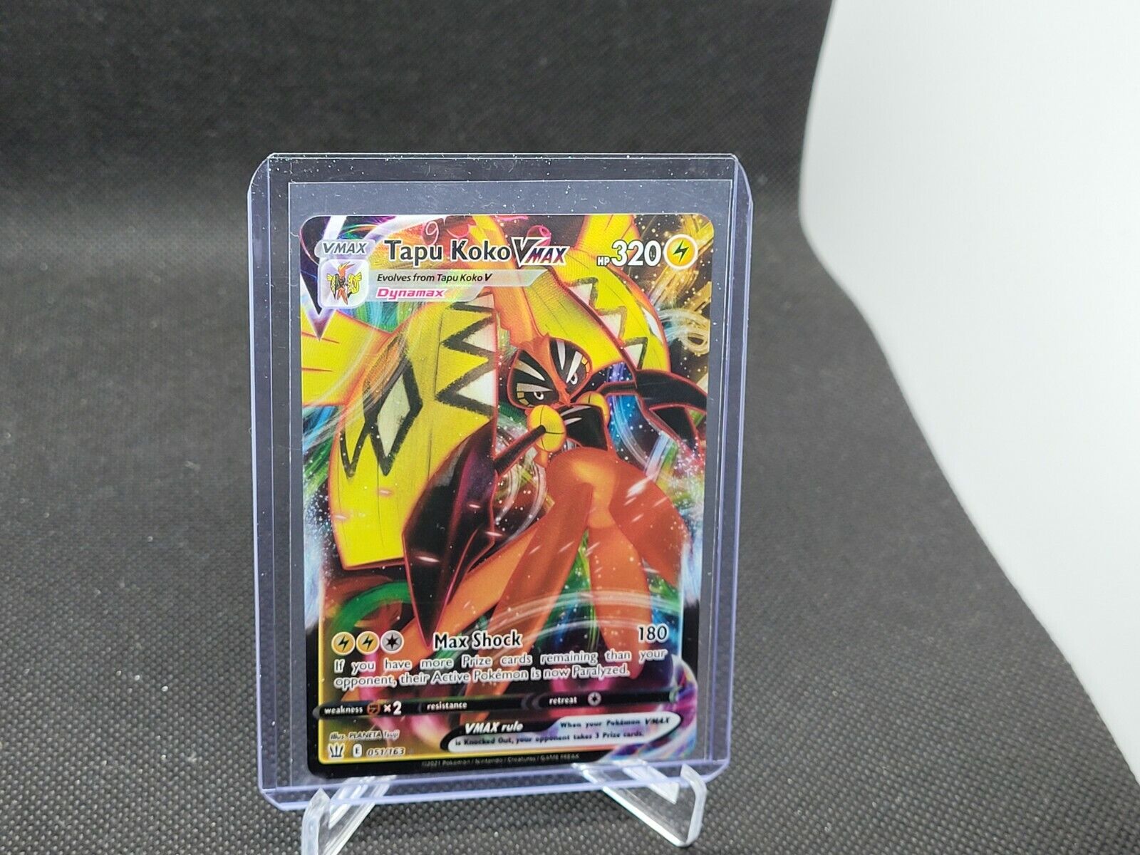 Tapu Koko VMAX 051/163 - Holo Ultra Rare - Battle Styles 2021 - Pokemon Card