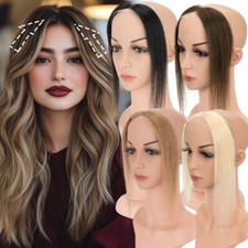 Lace Forehead Hairline Thin Skin Remy Human Hair Toupee Frontal Hairpiece Salon