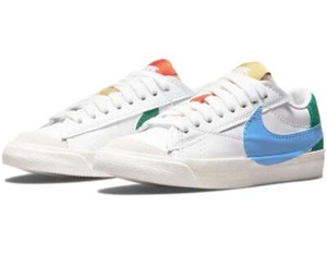 Nike Women S Blazer Low 77 Jumbo Mismatch Shoes Sneakers Dq1470 100 Ebay