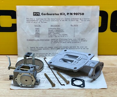 RARE NOS OEM McCulloch Mac 15 SDC Conversation Kit PN 90750 (B 6E)