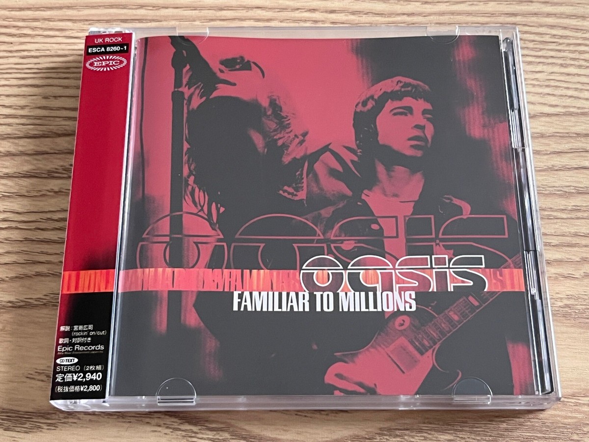 Oasis Familiar to Millions Japan OBI 2CDs (2000) Live Britpop