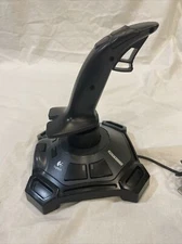 Logitech Attack 3 Gaming Joystick PC/Mac USB ATK3 Flight Stick Tested Works Well