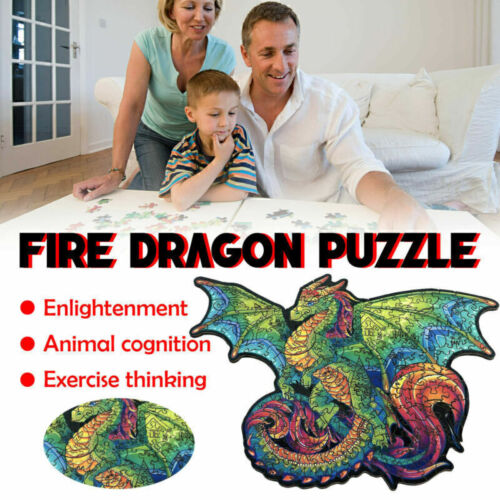 Holzpuzzle Riesendrache Puzzle Lernspiele für Erwachsene Kinder Geschenke L7G0 - Bild 1 von 17