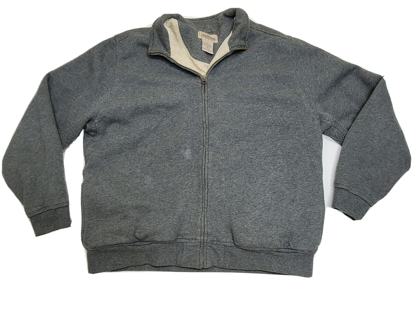 L.L. BEAN Katahdin Iron Works Sweatshirt Jacket Mens … Gem