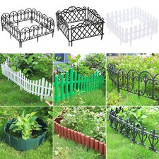 Picket Fence Garden Border Interlocking Plastic Edge Grass PP Wall Panel Path UK