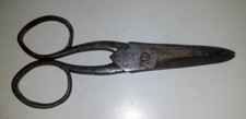 Vintage Old Collectible Handcrafted Iron Urdu Mark Unique Shape Tailor Scissors