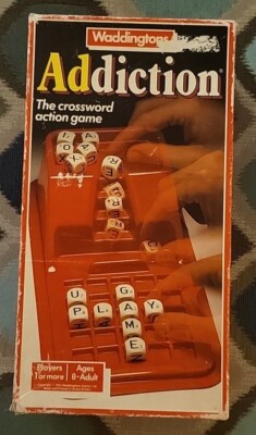 Waddingtons Addiction The Crossword Action Game Vintage 1984