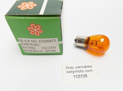 BLICK E0300470 AUTO LAMP BULB STOP LIGHT 12V 21W BASE BA15S AMBER PKG OF 10