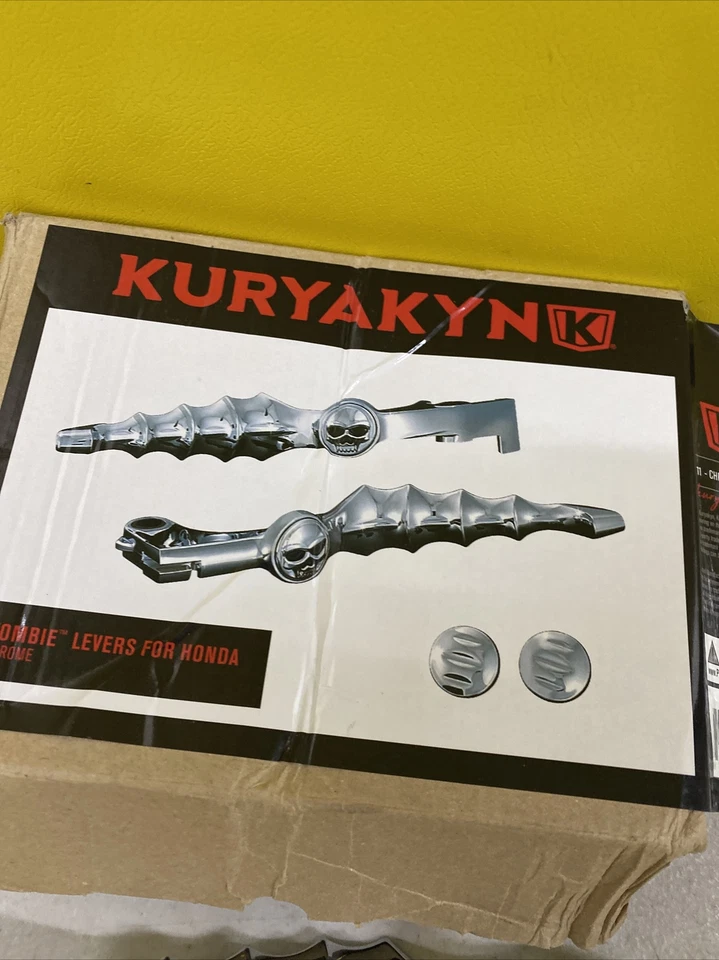 KURYAKYNK CROMO ZOMBIE CALAVERA PALANCAS PARA HONDA ENVÍO GRATUITO - Imagen 2 de 4
