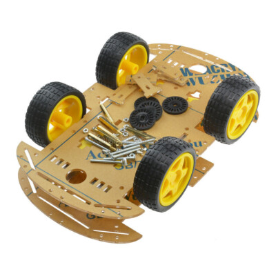 2WD 4WD Robot Smart Car Chassis Kits Speed Encoder 65x26mm Tire for Arduino NEW