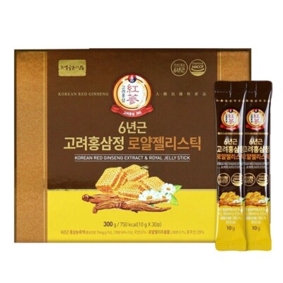 Jungwonsam 6 Jahre alter koreanischer roter Ginseng Extrakt Gelée Royale Stick 10g x 30ea