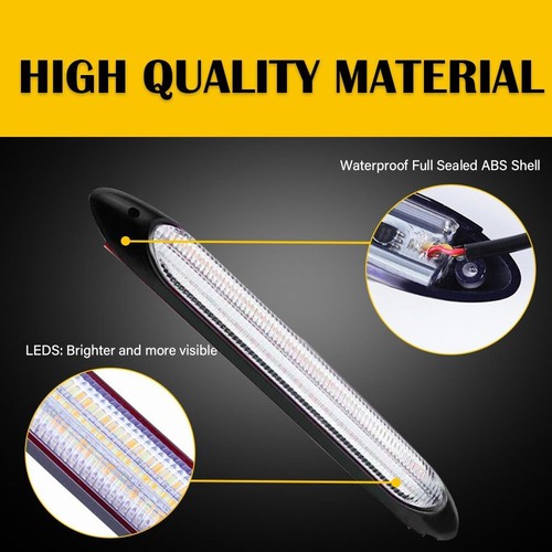 2x DRL LED Headlight Strip Light Daytime Running Sequential Turn Signal Lamp USA - Picture 3 of 19