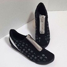 The Bradford Exchange Black and Silver Sneakers Size 8 NWOT