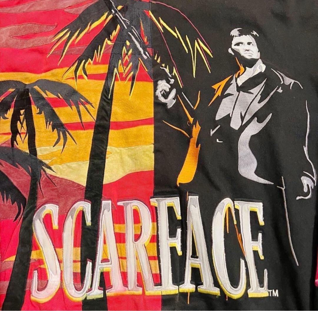 希少 00s JH Design SCARFACE レーシング ジャケット XL Vintage JH Design Scarface Racing Jacket Men's Small Red