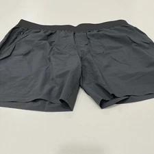 TRUE CLASSIC Men’s  7" Carbon Active Training Shorts Grey Size XL