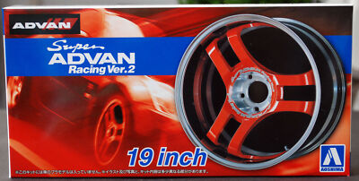 Aoshima 054604 Super Advan Racing Ver. 2 19 Zoll Felgen+ Reifen JDM 1:24 # 69