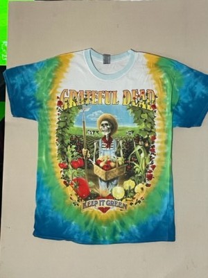 GRATEFUL DEAD-LET IT GROW KEEP IT GREEN-TIE DYE T-SHIRT-M,L,XL,2X Garcia,Wier