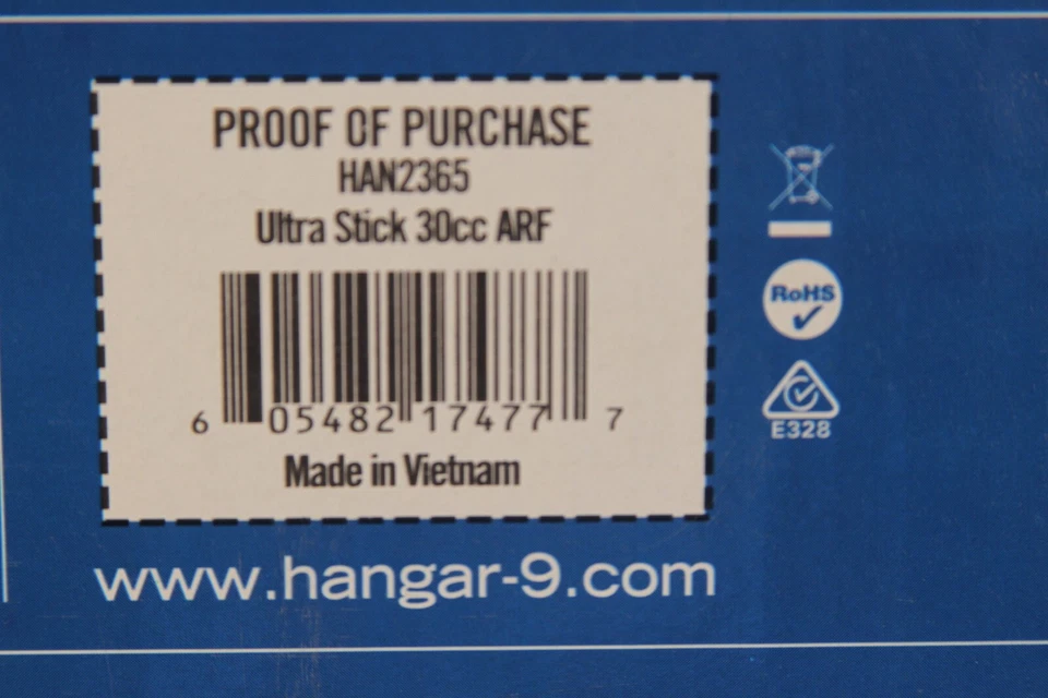Hangar 9 Ultra Stick 30cc 30 cc RC Remote Control Airplane 81" ARF HAN2365 - Image 3 of 3