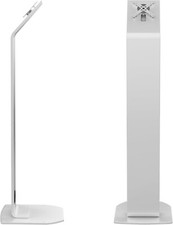 CTA Heavy-Duty VESA Compatible Floor Stand Kiosk w/ Interior Cable Routing White