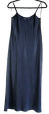 NEW, VINCE Satin Slip Dress in coastal blue SZ L EP125
