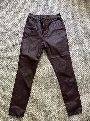 express skinny high rise faux leather 