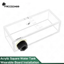 FREEZEMOD Acrylic Square Water Tank 200ml G1/4 Inner Teeth G3/4 Outer Teeth
