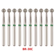 50 Pcs Dent Diamond Ball Round Bur Medium FG 1.6mm High Speed Handpiece BR-30C