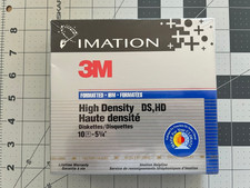 3M High Density 5 1/4 Diskettes 10 Pack IBM F...