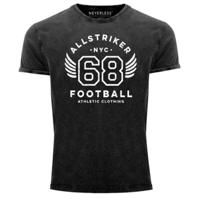 Mens Vintage Shirt College NYC 68 Football Athletic Clothing Vintage