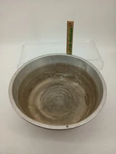 Vintage 16 "Wide Large Deep Aluminum Wash Pan Un Branded Bumpy Bottom No Holes!