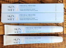 2Pcs New 2025 SKIN SO SOFT AVON~FACIAL HAIR REMOVAL CREAM~1oz EACH~SHIPS FREE!!