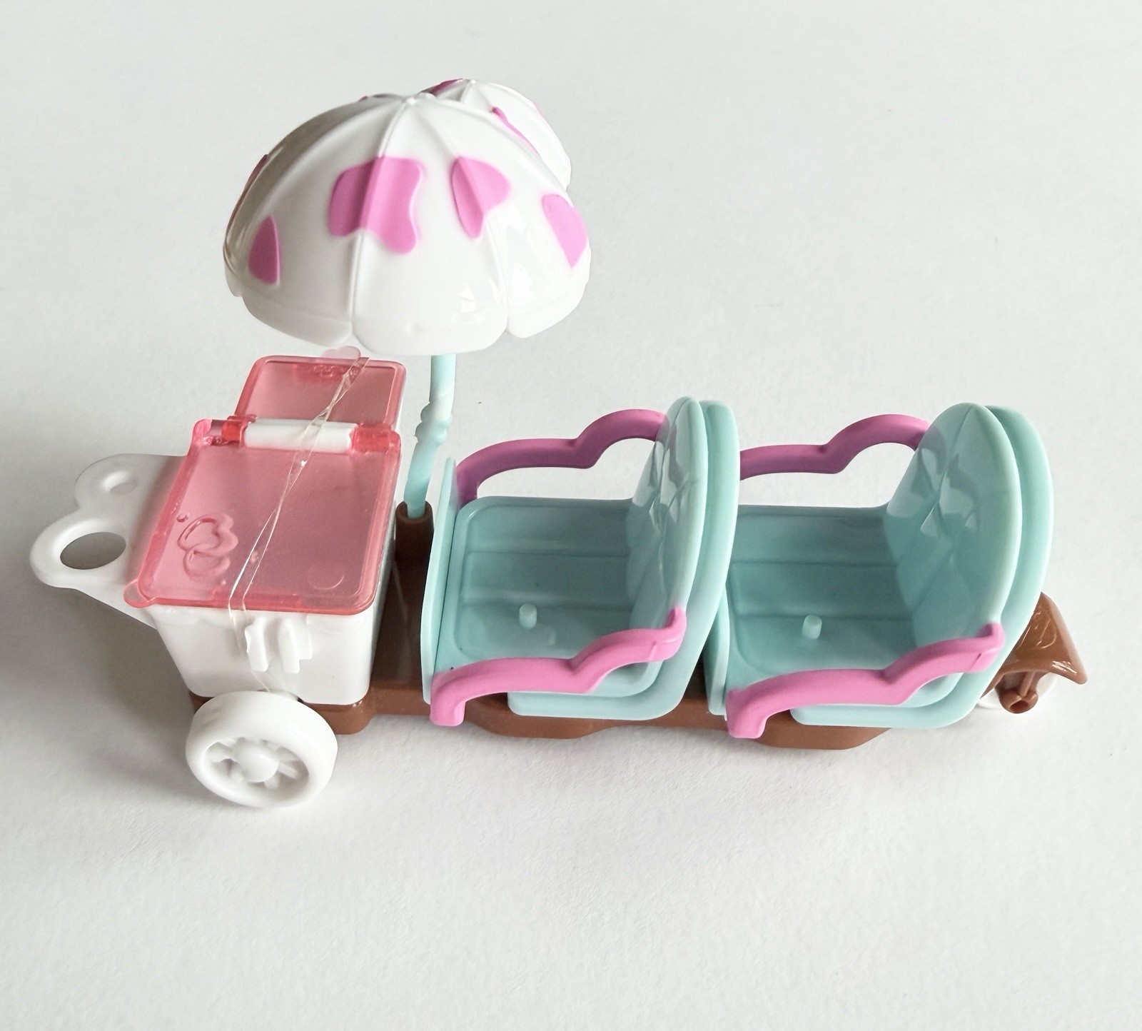 Twozies Moose Ice Cream Cart And Row Boat Baby Pet Lot