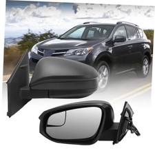 Mirror Compatible with Toyota RAV4 2016 2017 Left Driver Side Black- 3 Pins