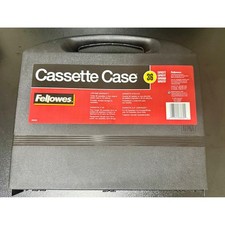 Fellowes Cassette Case 36 Capacity Carrier Black 1998 Vintage 83330 Excellent