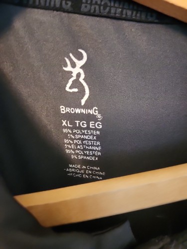 Polo Browning adulto grande XL marrone caccia casual manica corta - Foto 4 di 10