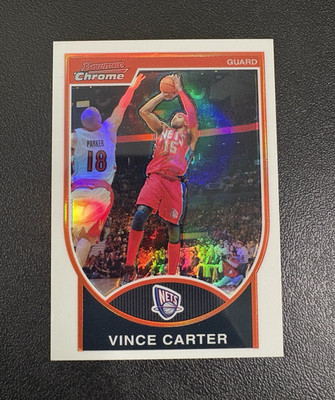 Topps 2006-07 Bowman Chrome Vince Carter #40 New Jersey Nets Refractor /299