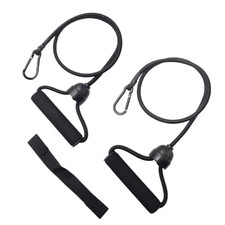 1 Pair Stepper Resistance Bands with Handles  Connecting Strap   Workout 