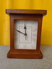 Vintage Style Wooden Mantel Clock -Traditional Fireplace -Shelf- Desk Clock