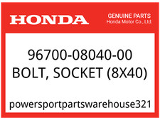 Honda OEM Part 96700-08040-00 BOLT, SOCKET (8X40)