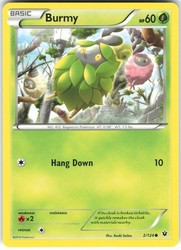Burmy 2/124 Fates Collide Common Pokemon TCG